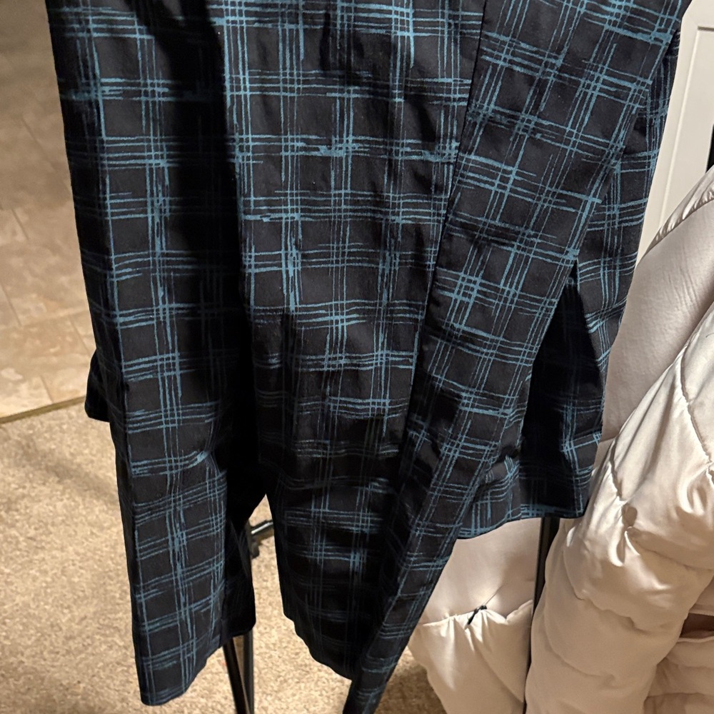 Counterparts Black and Blue Plaid Skinny Pants